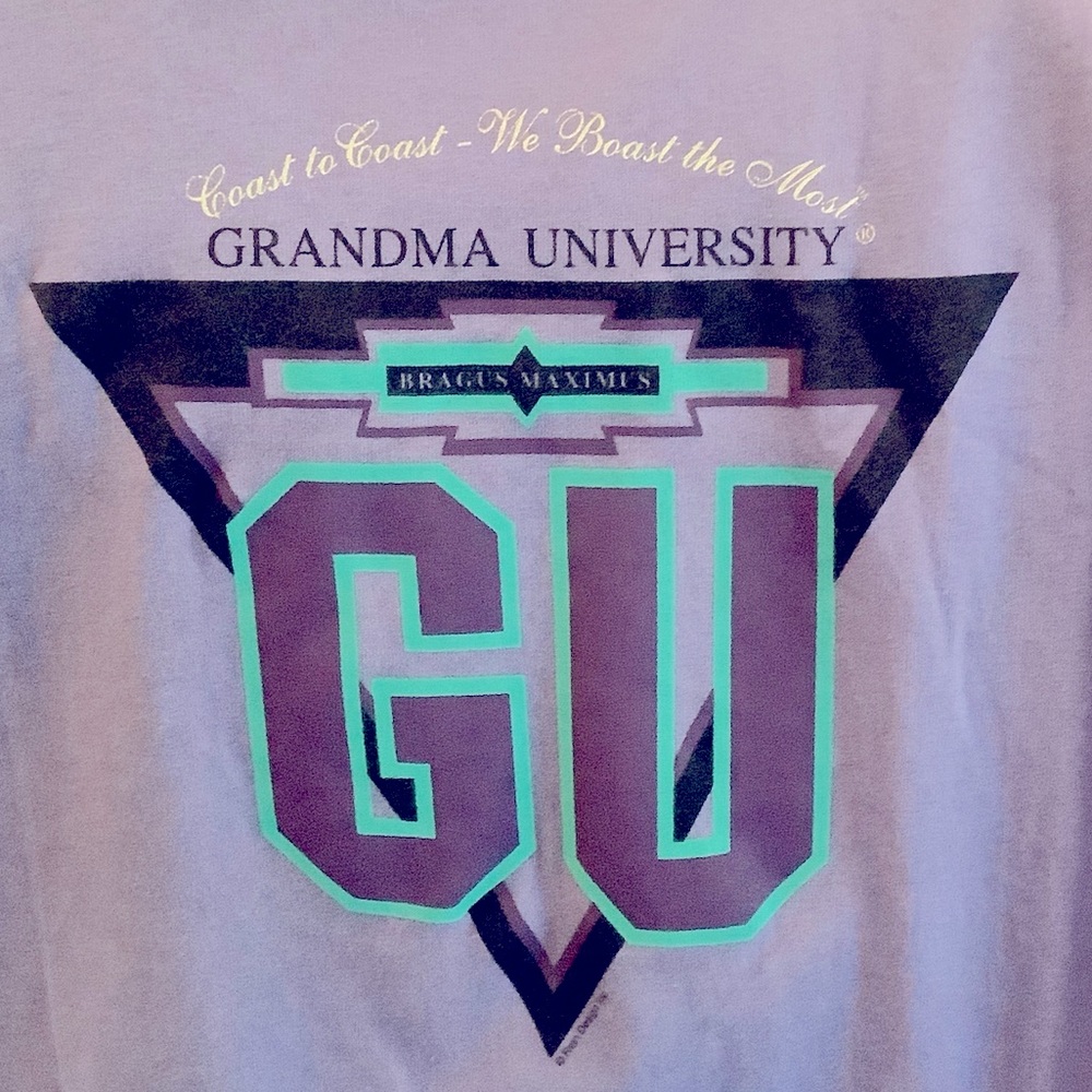 Grandma University Tee w/collar Coast to Coast - We Boast the Most, Cotton, NWT